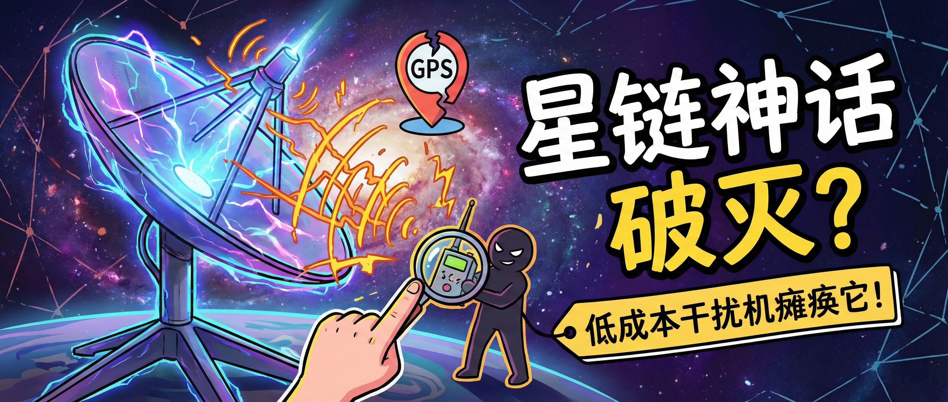 用低成本 GNSS 干扰机能否瘫痪星链卫星通信？