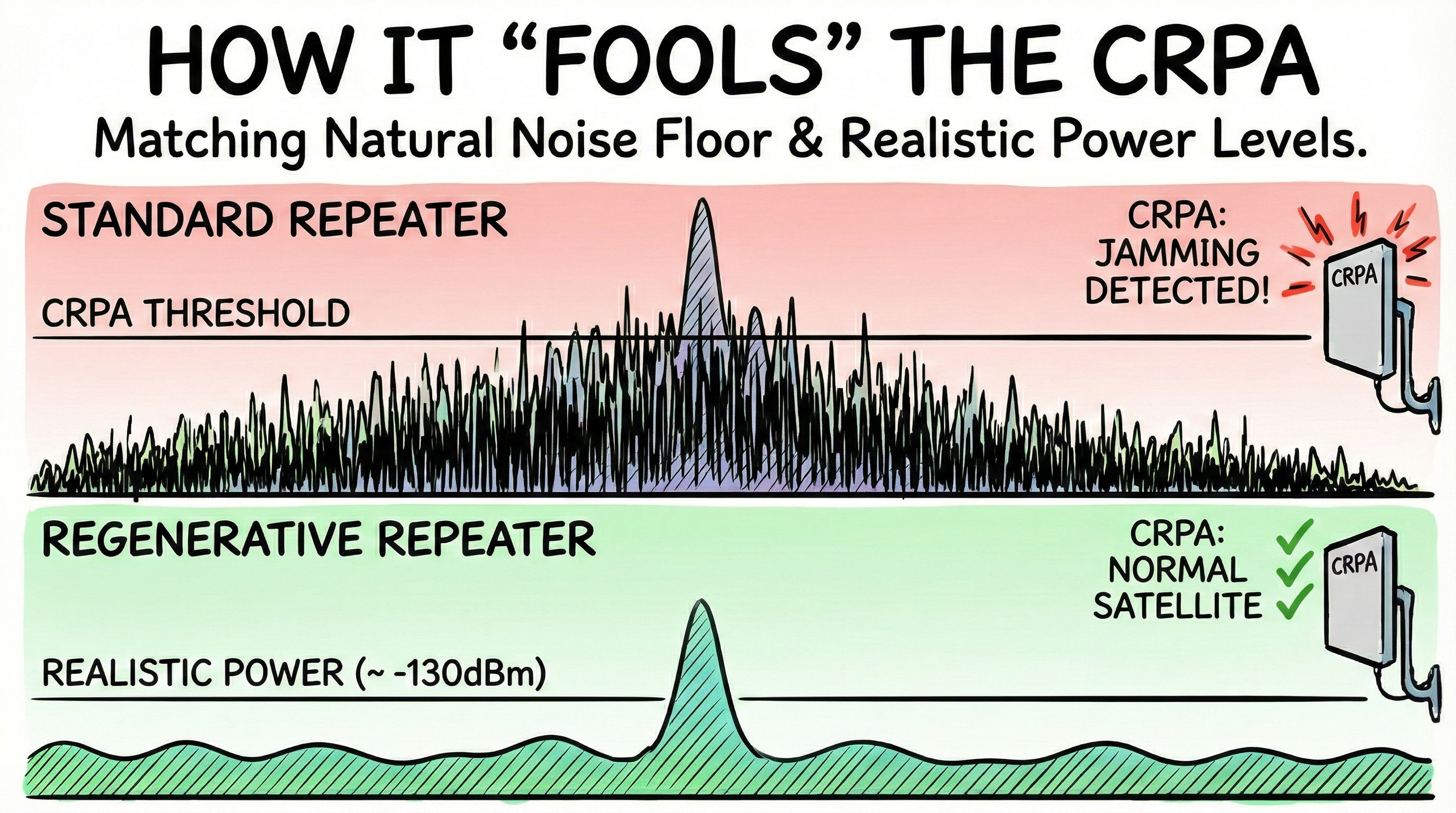 再生式转发信号低于抗干扰阈值