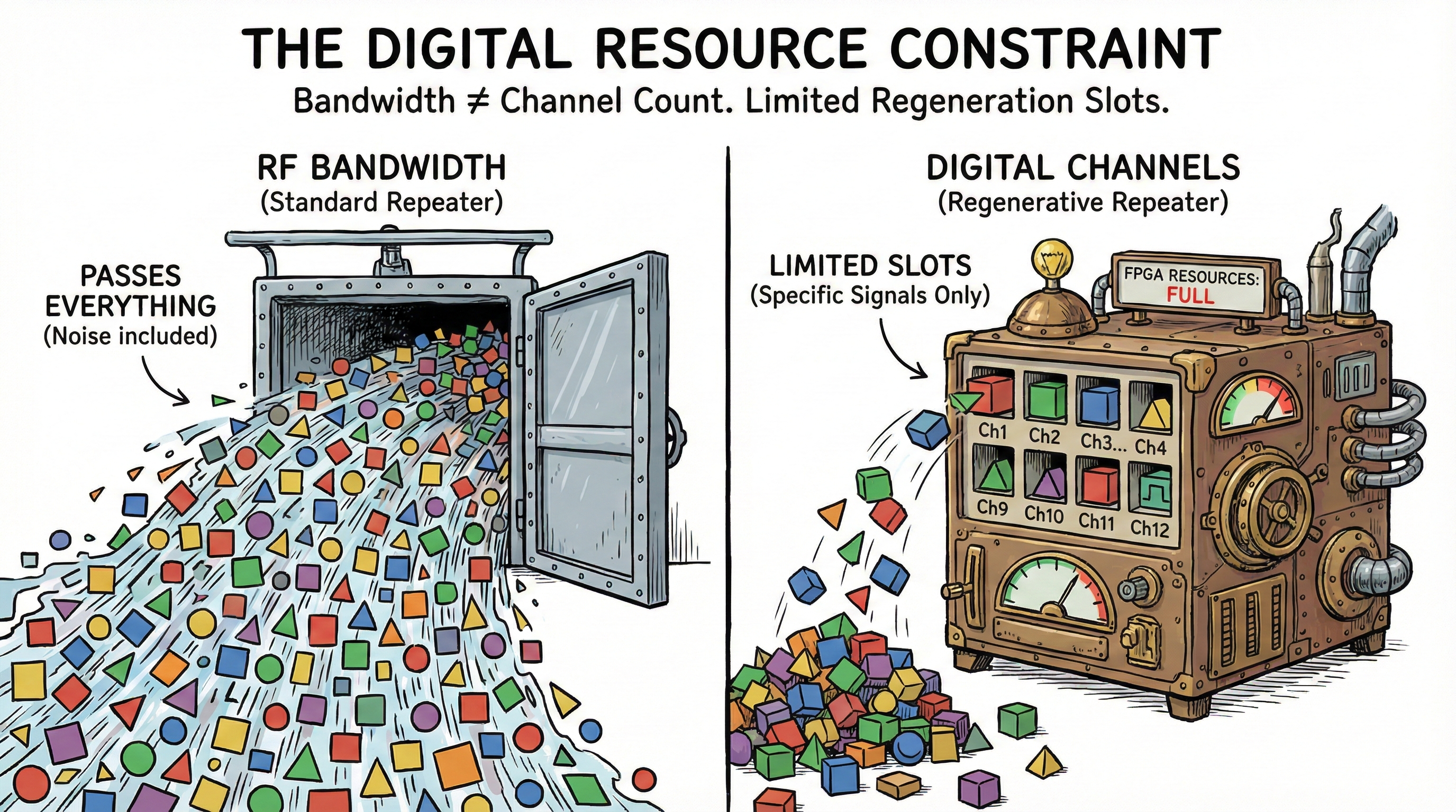 再生转发器通道限制