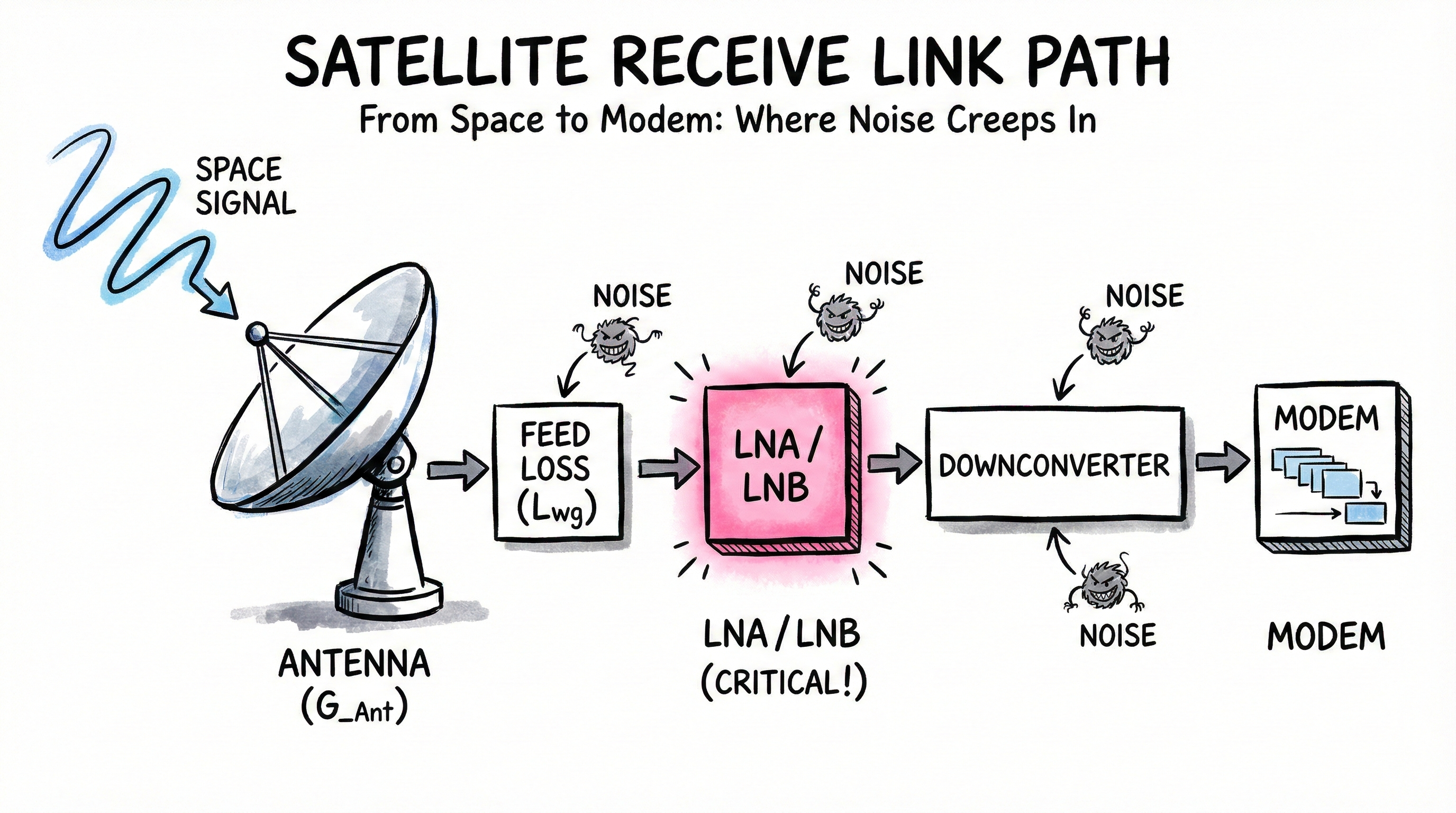 卫星接收链路路径