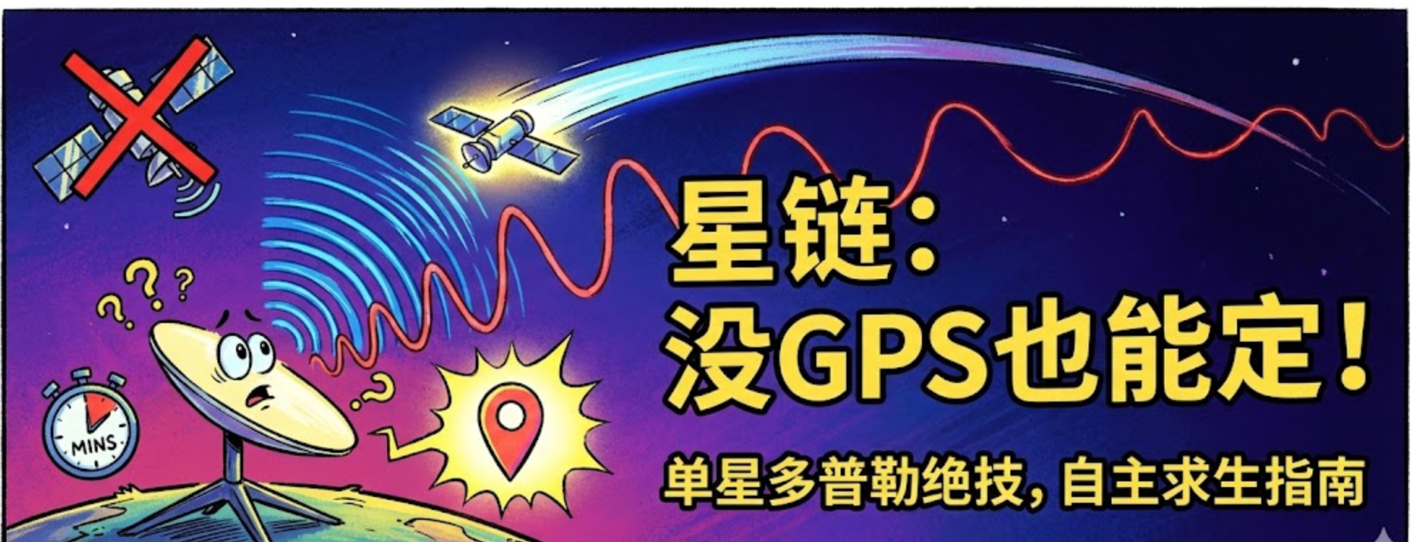 星链系统在没有GPS的情况下,如何实现自主定位(一):单星多历元多普勒定位 星链系统在没有GPS的情况下,如何实现自主定位(一):单星多历元多普勒定位