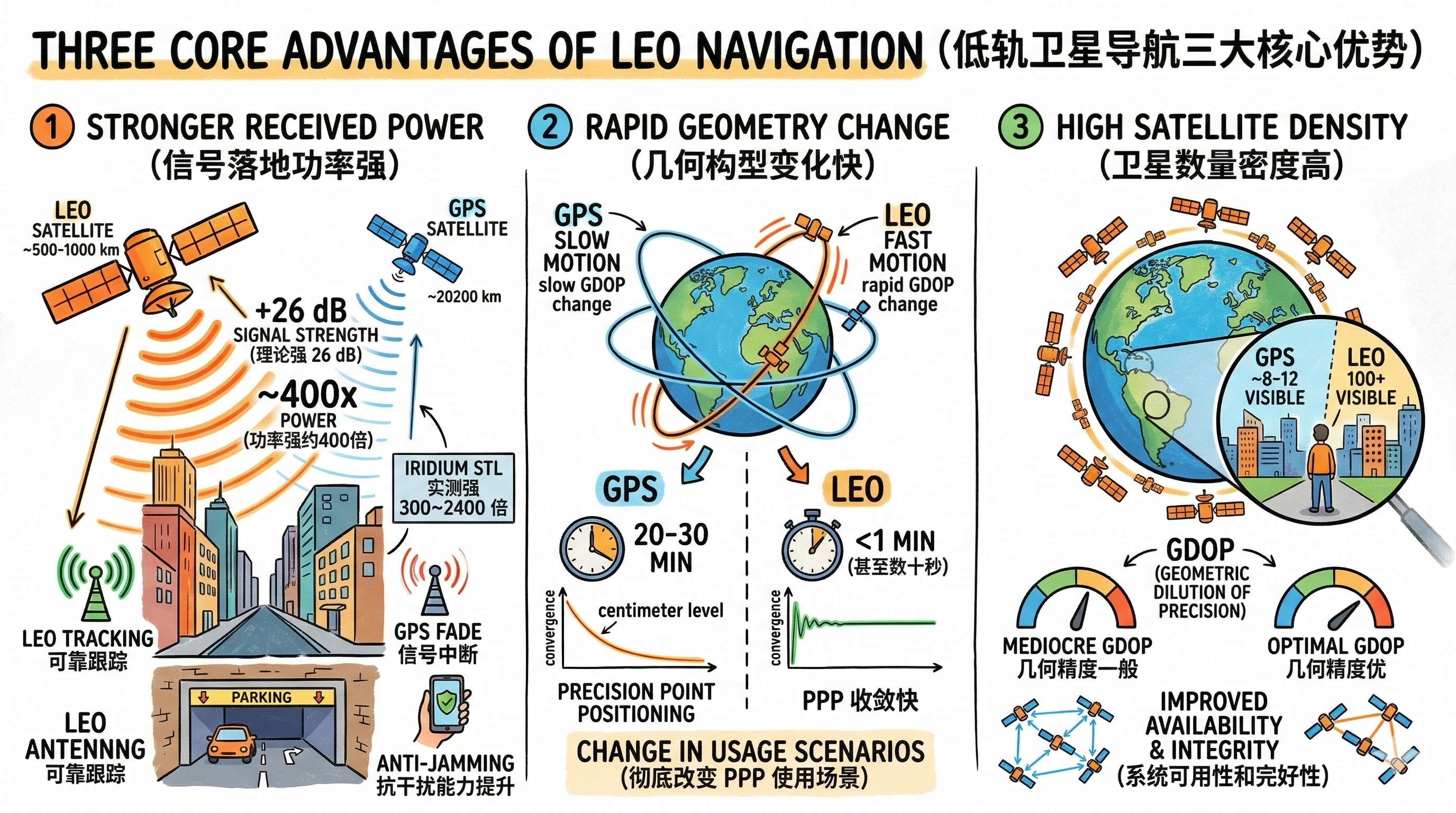 低轨卫星导航增强:如果低轨卫星本身就是GPS 低轨卫星导航增强:如果低轨卫星本身就是GPS