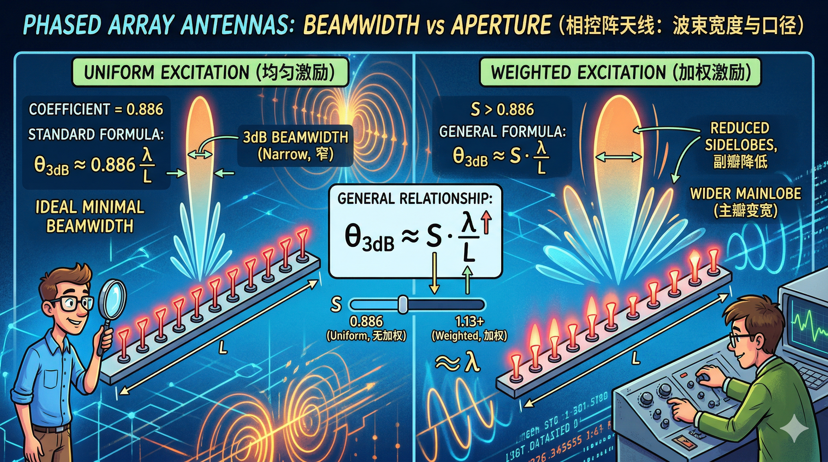 相控阵天线等效口径估算——从 3dB 波束宽度反推（下）