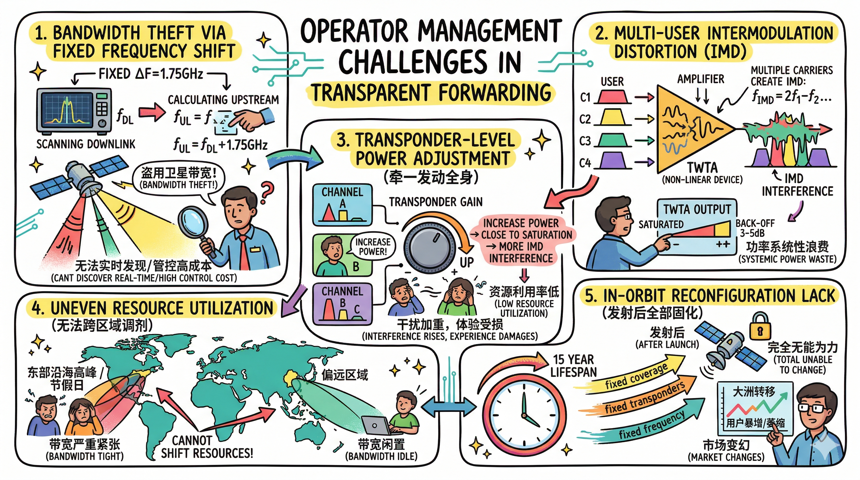 通信卫星的数字柔性转发 DTP模式(一) 透明转发及其痛点 通信卫星的数字柔性转发 DTP模式(一) 透明转发及其痛点