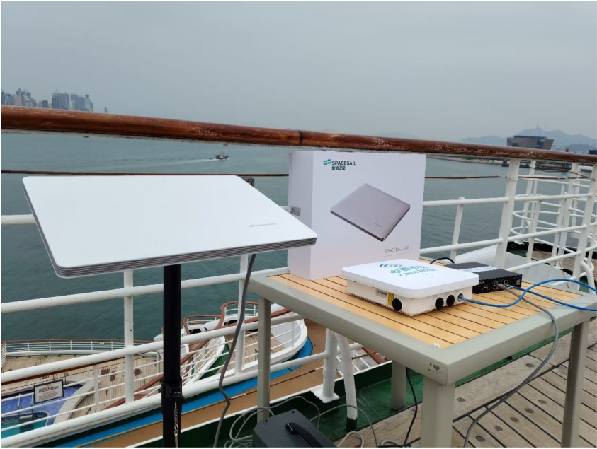 垣信千帆星座香港邮轮卫星互联网测试